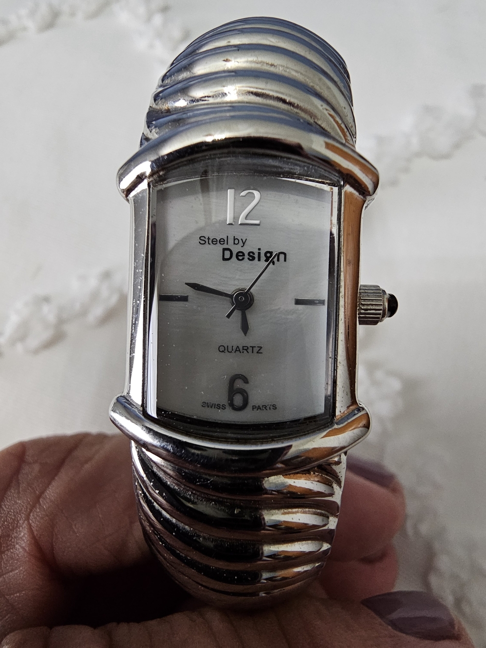 Steel By Design Quartz Bracelet/cuff Watch